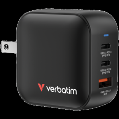 Picture of Lādētājs Verbatim Universal Mini GaN Wall Charger 70W UK + EU