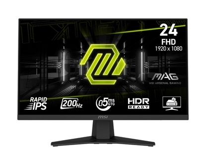 Attēls no LCD Monitor|MSI|MAG 244F|23.8"|Gaming|Matte|Panel IPS|1920x1080|16:9|200Hz|0.5 ms|Colour Black|MAG244F