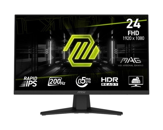 Picture of LCD Monitor|MSI|MAG 244F|23.8"|Gaming|Matte|Panel IPS|1920x1080|16:9|200Hz|0.5 ms|Colour Black|MAG244F
