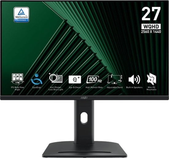 Изображение LCD Monitor|MSI|PRO MP275QPG|27"|Business|Panel IPS|2560x1440|16:9|100 Hz|1 ms|Speakers|PROMP275QPG