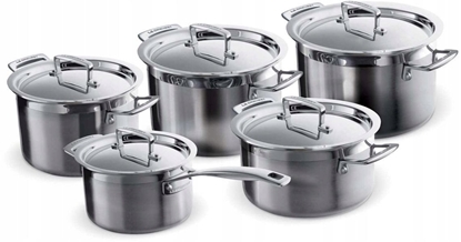 Attēls no Le Creuset 3-Ply 3Ply five-piece fivepiece saucepan set stainless steel (96209400001000)