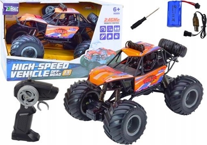 Attēls no LeanToys Auto terenowe R/C 1:8 amortyzatory pomaraczowy