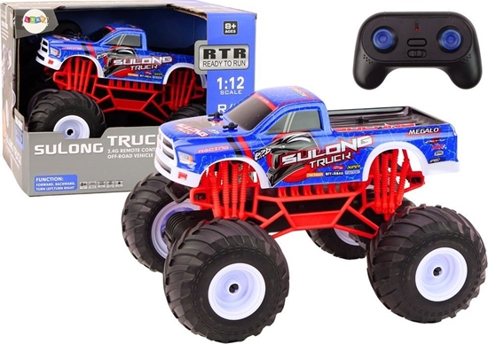 Picture of LeanToys Auto Terenowe Zdalnie Sterowane 2.4G RC 1:12 Truck Niebieski