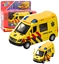 Picture of LeanToys Karetka Ambulans Metalowy Z Napdem Pull Back wiata Dwiki óty 1:32