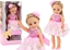 Picture of LeanToys Lalka Róowa Sukienka Dugie Wosy Spinka Szczotka 38cm LEAN Toys