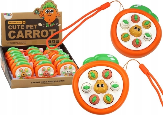Picture of LeanToys Mini gra zrczno¶ciowa Wac a mole marchewki