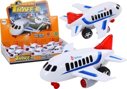 Picture of LeanToys Samolot Pasaerski wiata Dwiki Napd Biay