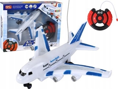 Attēls no LeanToys Samolot RC Zdalnie Sterowany Biay Aerobus Pilot wiata Dwiki