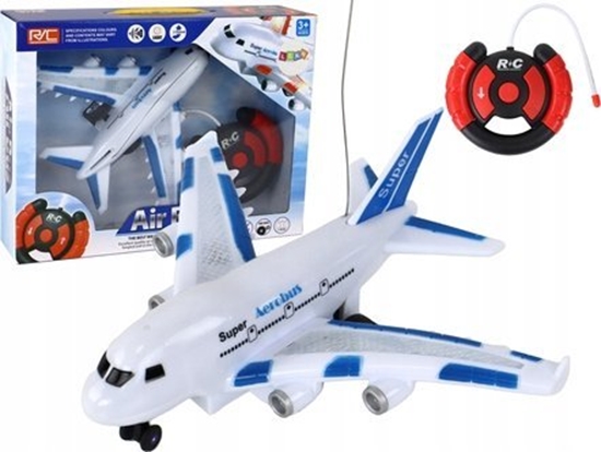 Picture of LeanToys Samolot RC Zdalnie Sterowany Biay Aerobus Pilot wiata Dwiki