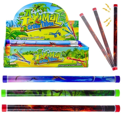 Picture of LeanToys Tuba Dwikowa Akustyczna Dinozaury wiata Kolorowa 40cm Mix