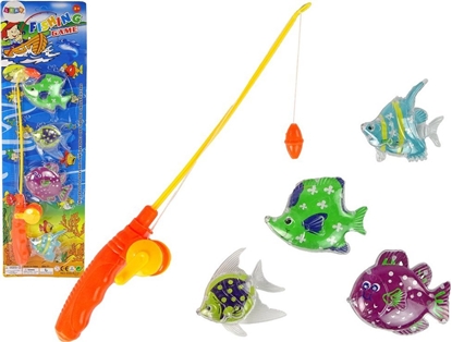 Picture of LeanToys Zestaw Gra Zrcznociowa apanie Rybek Wdka 4 Sztuki LEAN TOYS