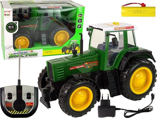 Изображение LeanToys Zielono-Czarny Traktor R/C Zdalnie Sterowany 38 cm LEAN Toys