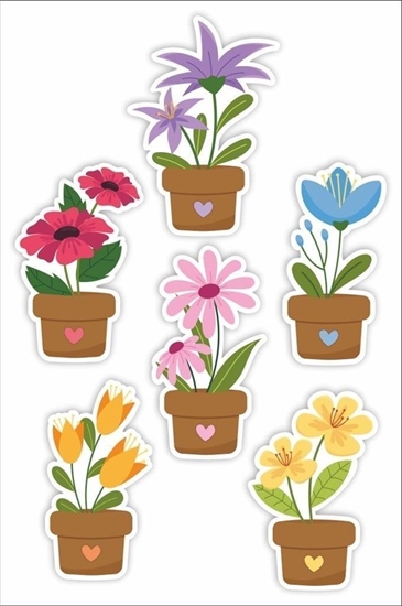 Picture of LearnHow Dekoracje okienne dwustrone - Kwiatki... 6szt