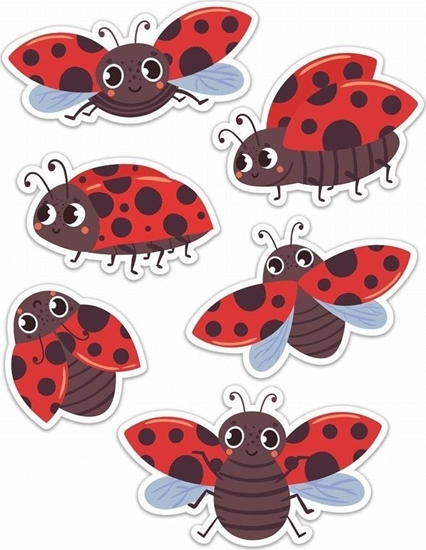 Picture of LearnHow Dekoracje okienne dwustronne - Biedronkii 01 6szt