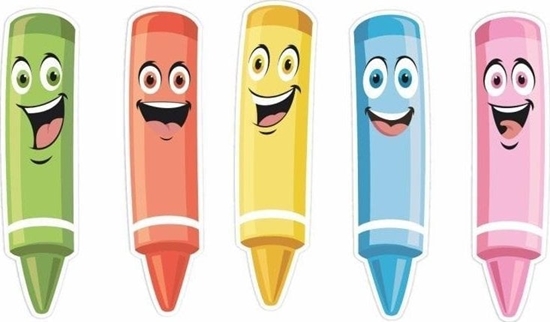 Picture of LearnHow Dekoracje okienne dwustronne - Kredki 01 5szt