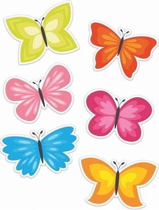 Attēls no LearnHow Dekoracje okienne dwustronne - Motyle 01 6szt