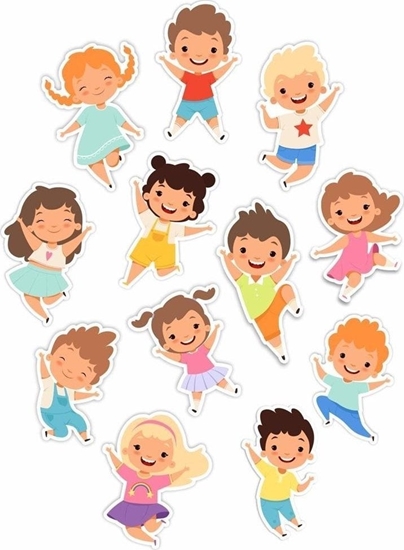 Picture of LearnHow Dekoracje okienne dwustronne - Wesoe dzieci 12szt