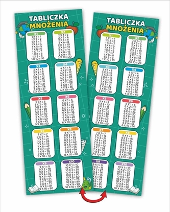 Attēls no LearnHow Zakadki do ksiek. Tabliczka mnoenia (10 szt)