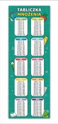 Attēls no LearnHow Zakadki do ksiek. Tabliczka mnoenia (25 szt)