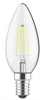 Picture of LED C35 Filament  4W  E14 3000K 400lm  220-240V LEDURO Spuldze