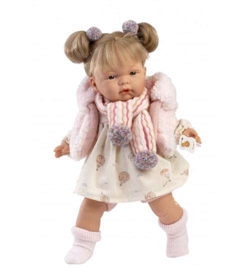 Изображение Lelle Joelle 38 cm, raud, runā, ar mānekli, mīkstais ķermenis Spānija LL38362