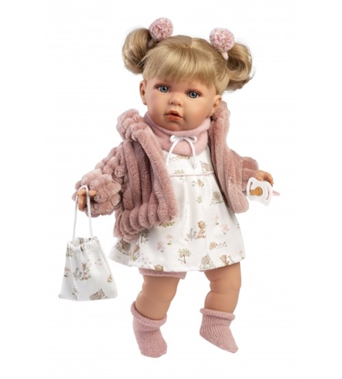 Picture of Lelle Julia 42 cm, raud, runā, ar mānekli, mīkstais ķermenis Spānija LL42408