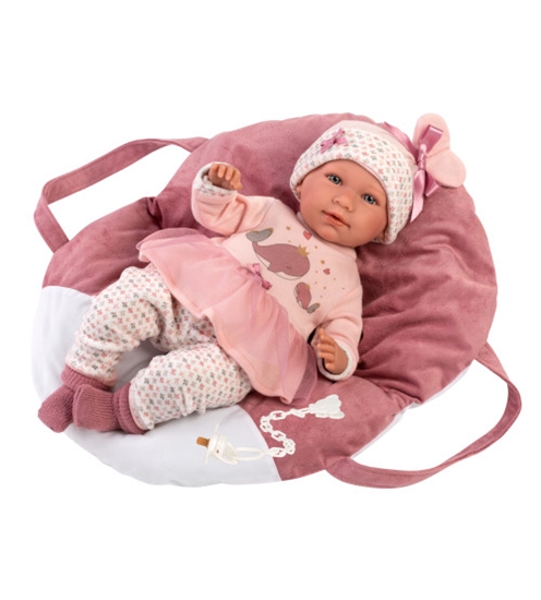 Picture of Lelle Mimi 42 cm (raud, runā, ar mānekli, mīkstais ķermenis, lokas rokas un kājas) Spānija LL74014