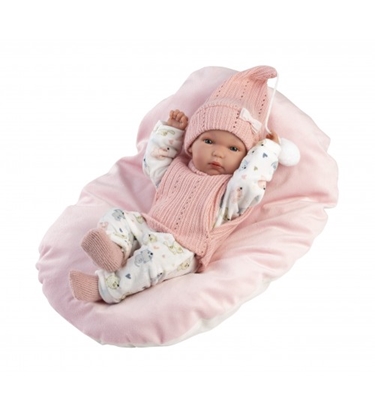 Attēls no Lelle zīdainis Bimba meitene ar sedziņu un mānekli (vinila ķermenis) 35 cm Spānija LL63504
