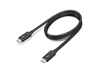 Picture of Lenovo 4X91K16968 Thunderbolt cable 0.7 m 40 Gbit/s Black