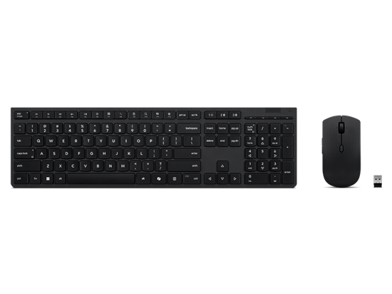 Изображение Lenovo Professional Wireless Rechargeable Keyboard and Mouse Combo AI - US English |