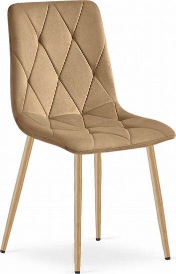 Picture of Leobert Krzeso LIBRA - brzowy aksamit / nogi kolor drewna x 1
