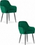 Attēls no Leobert Krzeso LUGO - aksamit zielony / nogi czarne x 2