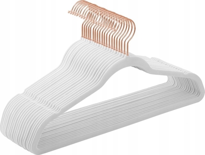 Attēls no Leobert Wieszaki welurowe biae 20szt - CRF026W01