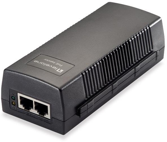 Picture of Level One LevelOne PoE-Injektor Adapter POI-3015  30.0W PoE    schwarz