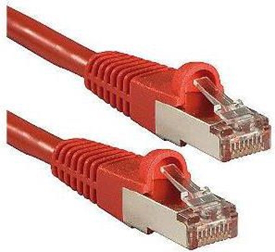 Picture of Lindy 0.3m Cat.6A S/FTP LSZH Network Cable, Red