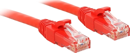 Attēls no Lindy 0.5m Cat.6 U/UTP Network Cable, Red