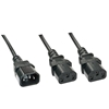 Picture of Lindy 1m C14 to 2 x IEC C13 Extension Cable