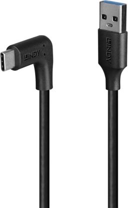 Изображение Lindy 1m USB 3.2 Type A to C Cable, 90° Right Angle