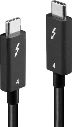 Attēls no Lindy 2m Thunderbolt 4 Cable, 40Gbps, 100W PD, Active