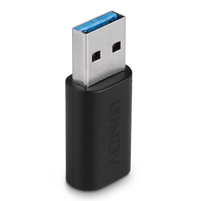 Attēls no Lindy 41904 cable gender changer USB 3.2 Type A USB 3.2 Type C Black