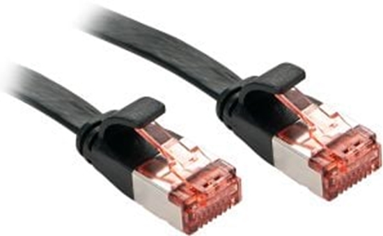 Picture of Lindy 5m Cat.6 U/FTP Flat Network Cable, Black