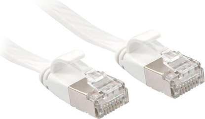 Attēls no Lindy 5m Cat.6A U/FTP Flat Network Cable, White