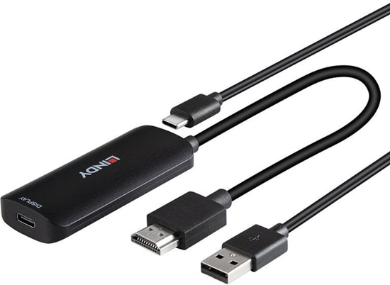 Picture of Lindy Konverter HDMI auf USB Typ C mit USB STromversorgung
