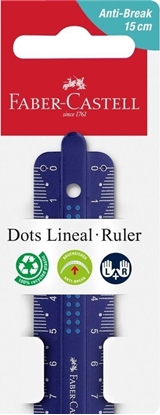 Изображение Linijka Dots 15cm mix FABER CASTELL