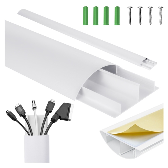 Изображение Listwa maskująca MC-814 W aluminiowa, Biała