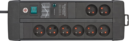 Picture of Listwa zasilajca Brennenstuhl Premium-Line Duo przeciwprzepiciowa 8 gniazd 3 m czarna (002181990000)