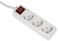 Изображение Listwa zasilajca Hama HAMA extension lead 3fold 3m with switch, white - 0030535