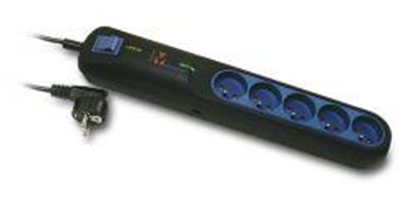 Изображение Listwa zasilajca Lestar LFT 2001A przeciwprzepiciowa 5 gniazd 2.5 m czarna