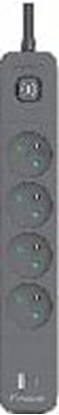 Picture of Listwa zasilajca Tracer Listwa zasilajca antyprzepiciowa TRACER Power Line+ mobile ready 1.5 m (4 gniazda + 1x USB A+ 1x Type C, PD20W)