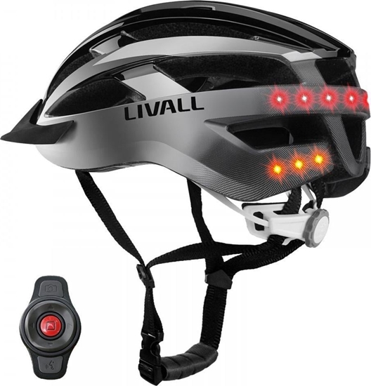Picture of Livall Smart Kask MTB MT1 Neo Intercom/LED/SOS/BT r. 54-58cm szary